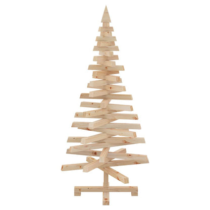 vidaXL Weihnachtsbäume mit Ständer Natur 120 cm Massivholz Kiefer