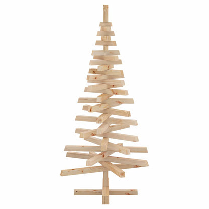 vidaXL Weihnachtsbäume mit Ständer Natur 120 cm Massivholz Kiefer