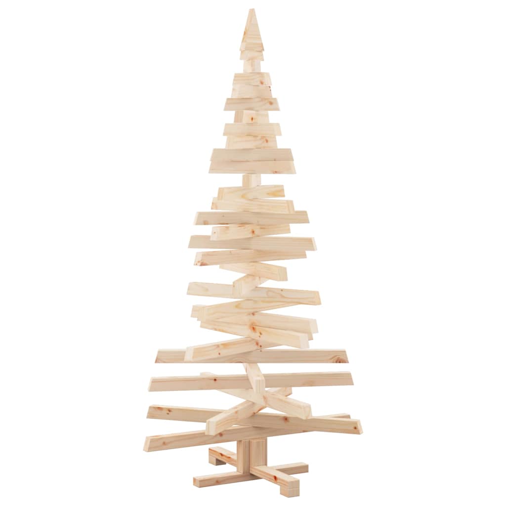 vidaXL Weihnachtsbäume mit Ständer Natur 150 cm Massivholz Kiefer