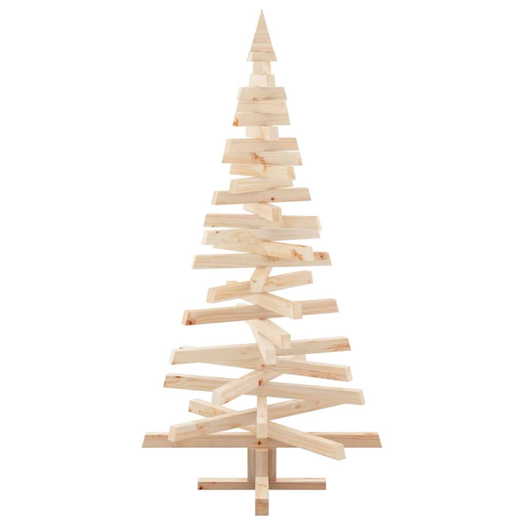 vidaXL Weihnachtsbäume mit Ständer Natur 150 cm Massivholz Kiefer