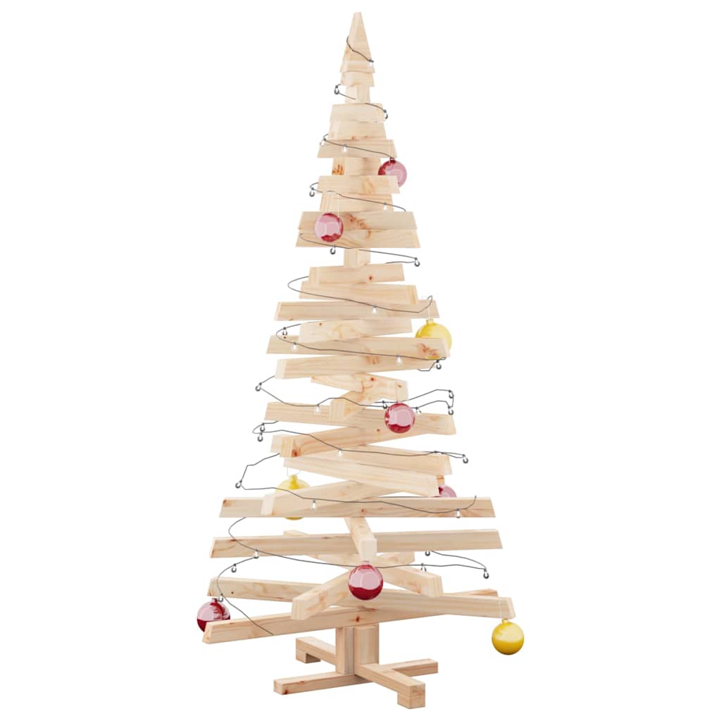 vidaXL Weihnachtsbäume mit Ständer Natur 150 cm Massivholz Kiefer