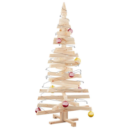 vidaXL Weihnachtsbäume mit Ständer Natur 150 cm Massivholz Kiefer