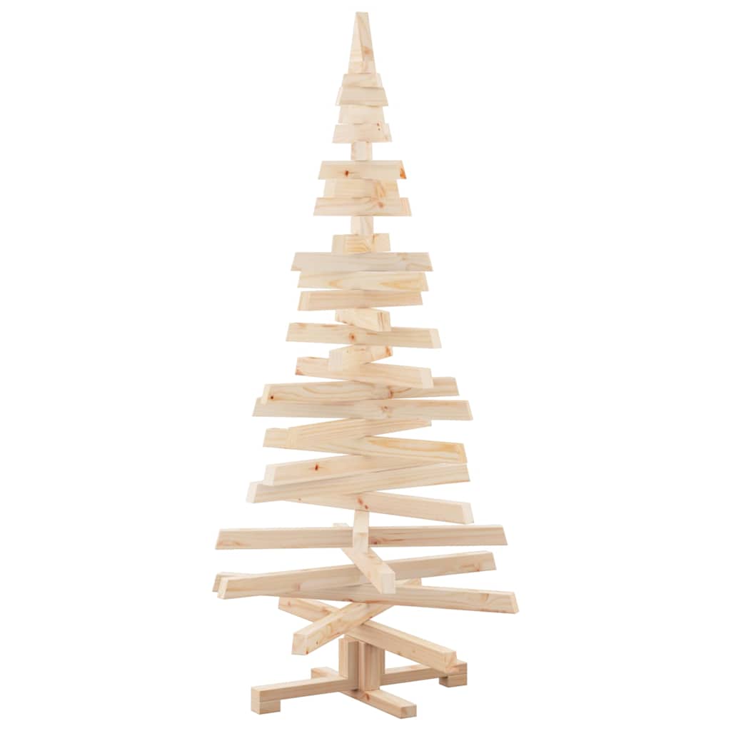vidaXL Weihnachtsbäume mit Ständer Natur 150 cm Massivholz Kiefer