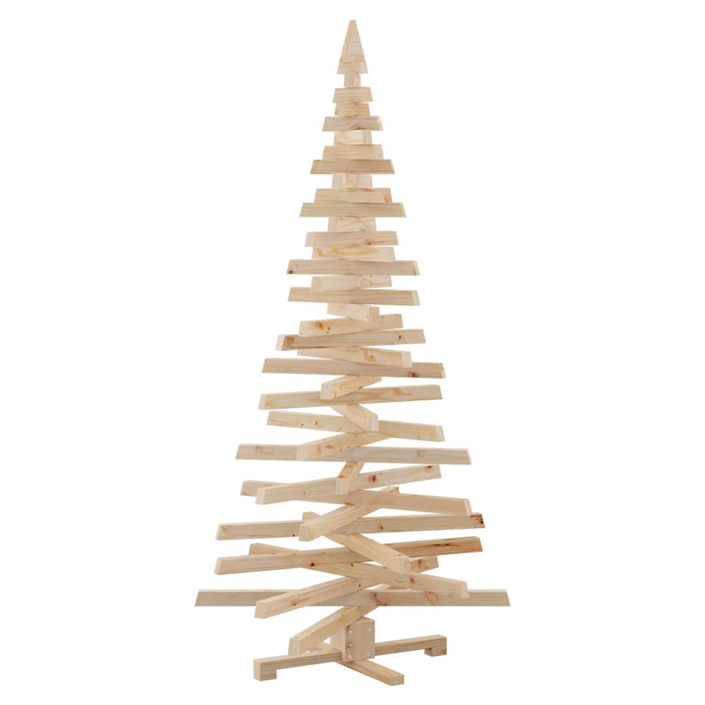 vidaXL Weihnachtsbäume mit Ständer Natur 180 cm Massivholz Kiefer