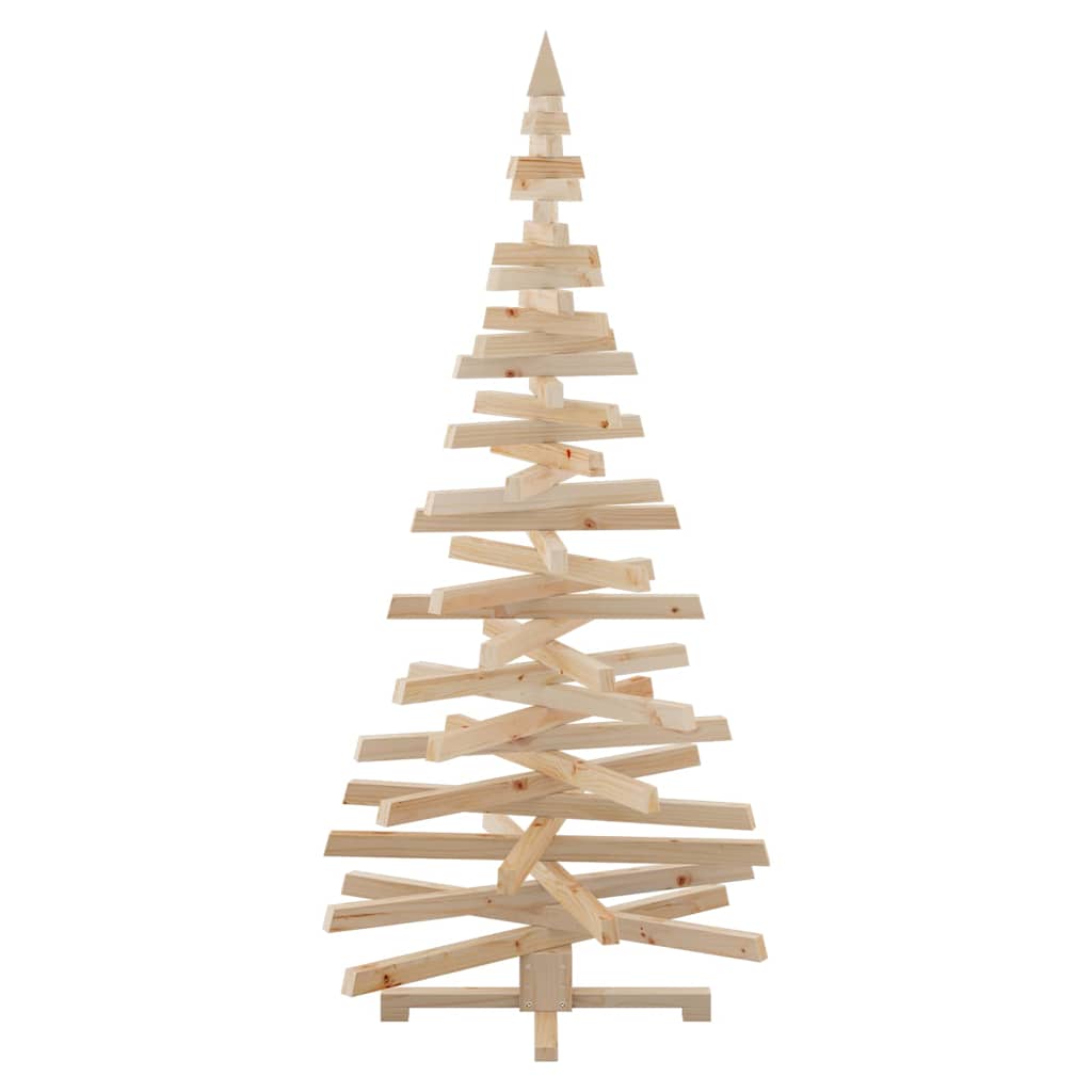vidaXL Weihnachtsbäume mit Ständer Natur 180 cm Massivholz Kiefer