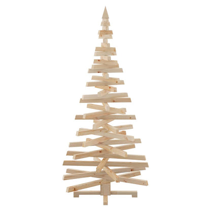 vidaXL Weihnachtsbäume mit Ständer Natur 180 cm Massivholz Kiefer