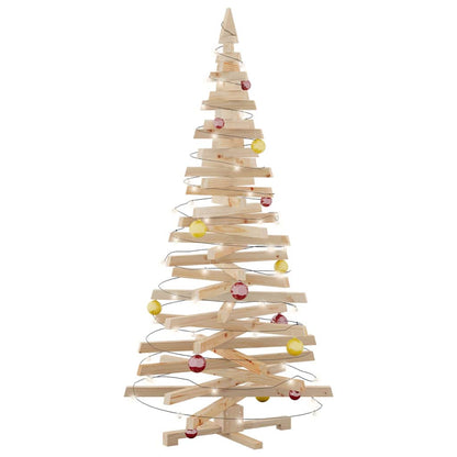 vidaXL Weihnachtsbäume mit Ständer Natur 180 cm Massivholz Kiefer