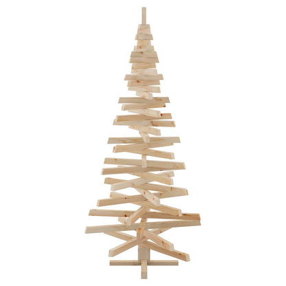 vidaXL Weihnachtsbäume mit Ständer Natur 180 cm Massivholz Kiefer