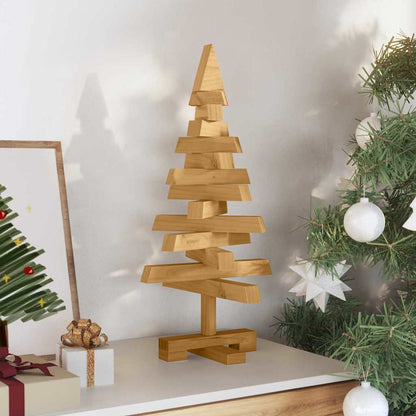 vidaXL Weihnachtsbäume mit Ständer Braun 60 cm Massivholz Kiefer