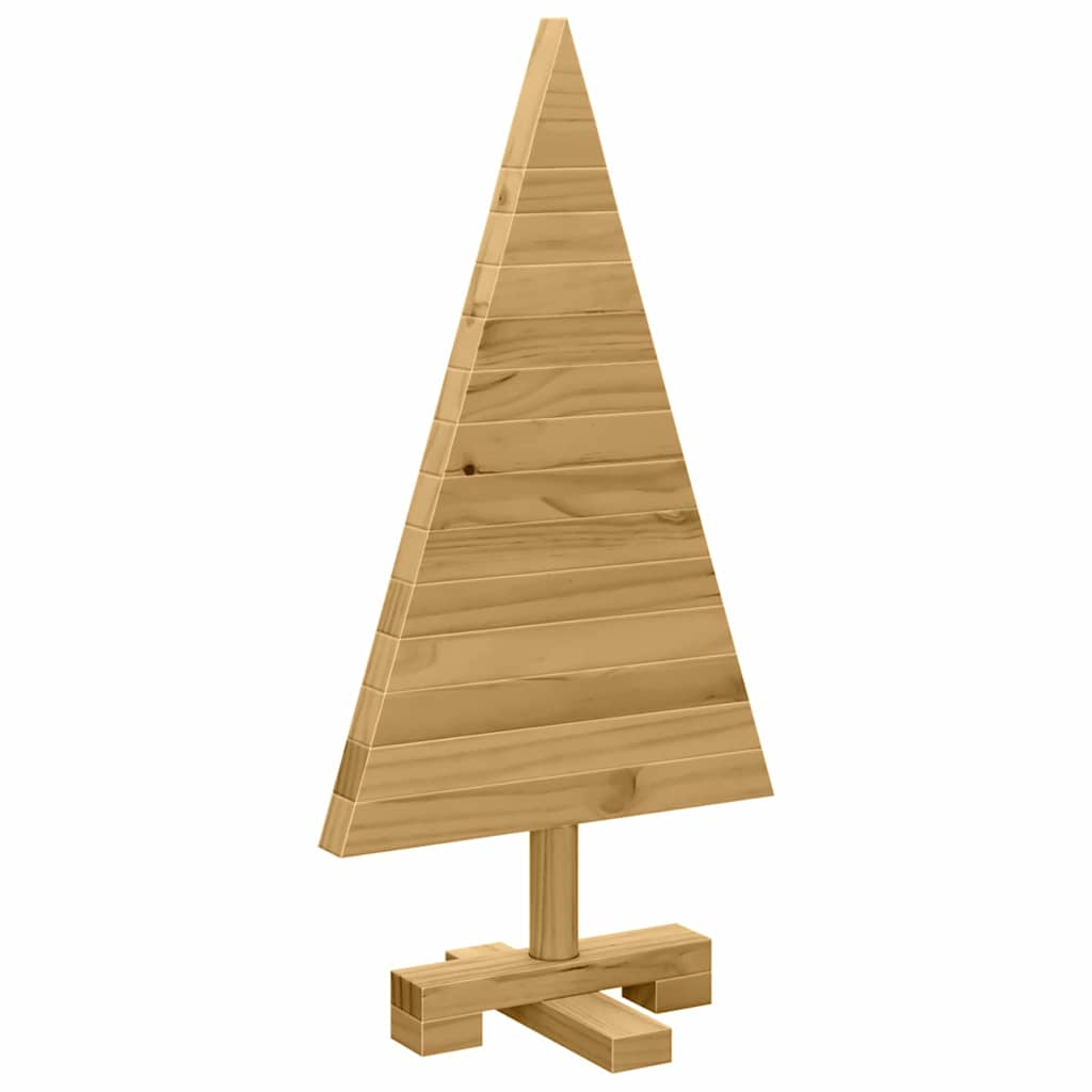 vidaXL Weihnachtsbäume mit Ständer Braun 60 cm Massivholz Kiefer