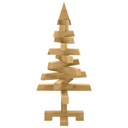 vidaXL Weihnachtsbäume mit Ständer Braun 60 cm Massivholz Kiefer
