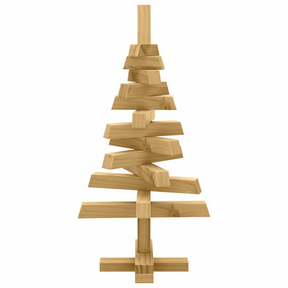 vidaXL Weihnachtsbäume mit Ständer Braun 60 cm Massivholz Kiefer