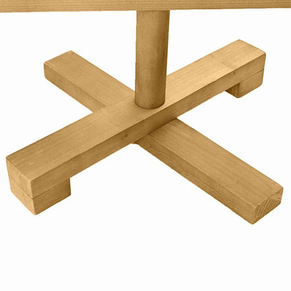 vidaXL Weihnachtsbäume mit Ständer Braun 90 cm Massivholz Kiefer
