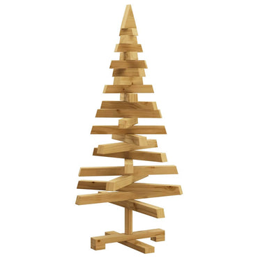 vidaXL Weihnachtsbäume mit Ständer Braun 90 cm Massivholz Kiefer