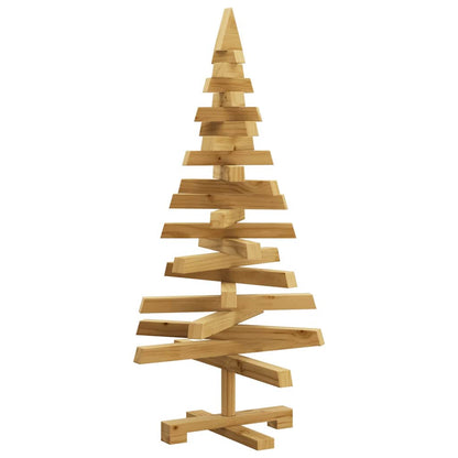 vidaXL Weihnachtsbäume mit Ständer Braun 90 cm Massivholz Kiefer
