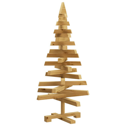 vidaXL Weihnachtsbäume mit Ständer Braun 90 cm Massivholz Kiefer