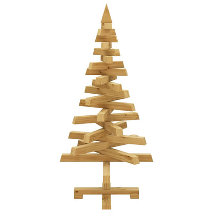 vidaXL Weihnachtsbäume mit Ständer Braun 90 cm Massivholz Kiefer
