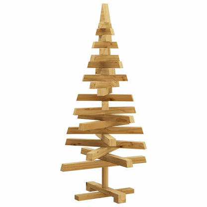 vidaXL Weihnachtsbäume mit Ständer Braun 90 cm Massivholz Kiefer