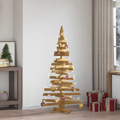 vidaXL Weihnachtsbäume mit Ständer Braun 150 cm Massivholz Kiefer