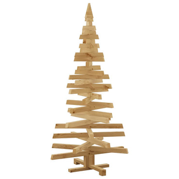 vidaXL Weihnachtsbäume mit Ständer Braun 150 cm Massivholz Kiefer