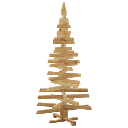 vidaXL Weihnachtsbäume mit Ständer Braun 150 cm Massivholz Kiefer
