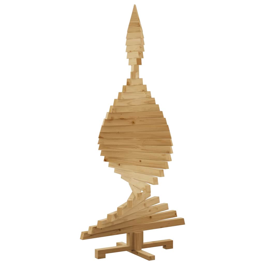 vidaXL Weihnachtsbäume mit Ständer Braun 150 cm Massivholz Kiefer