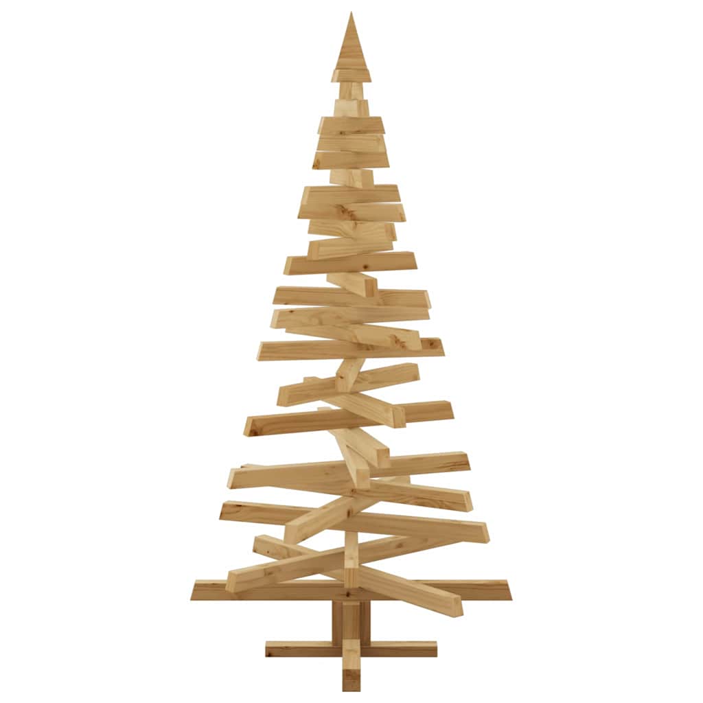 vidaXL Weihnachtsbäume mit Ständer Braun 150 cm Massivholz Kiefer