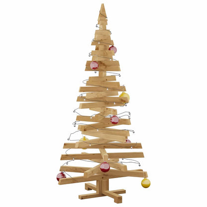 vidaXL Weihnachtsbäume mit Ständer Braun 150 cm Massivholz Kiefer