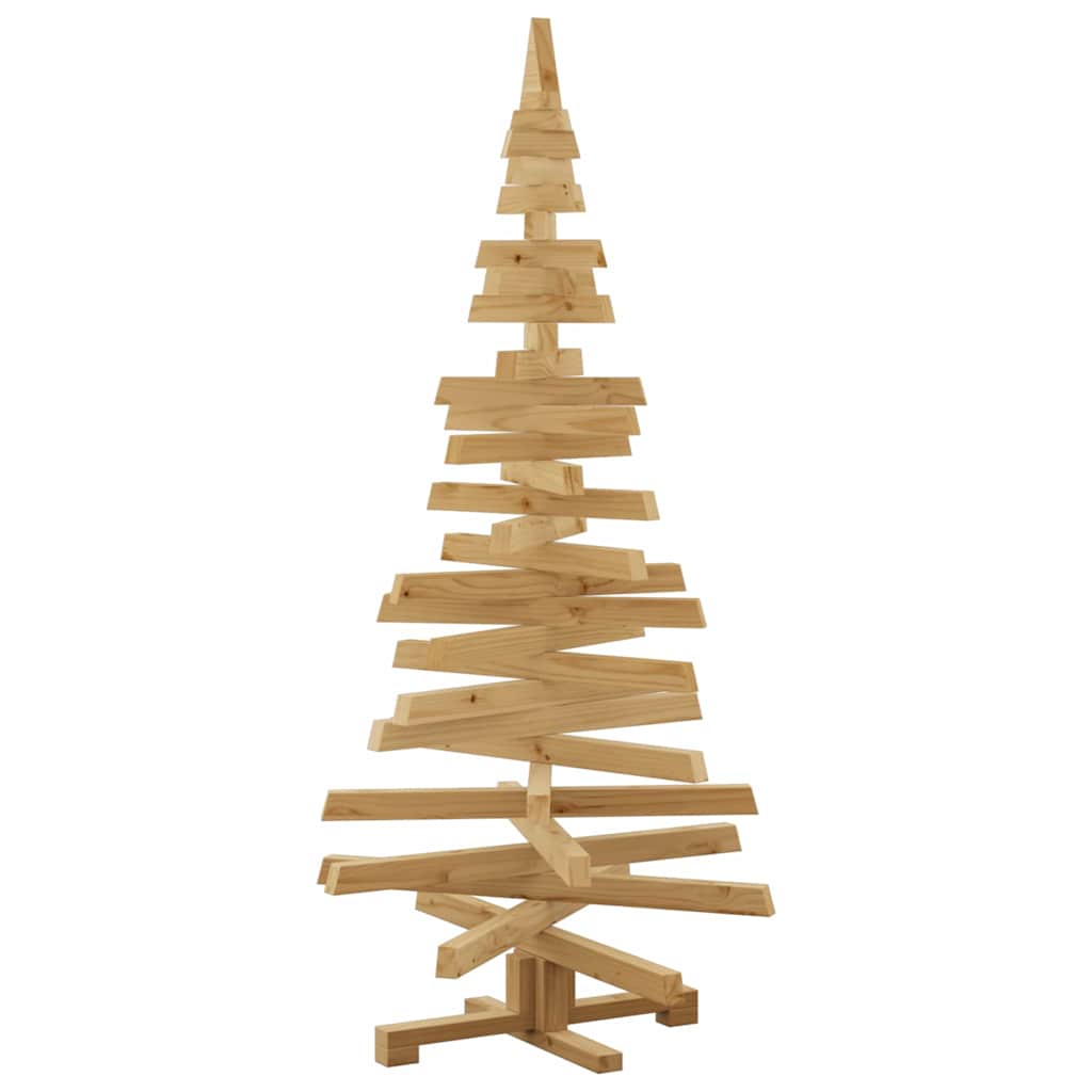 vidaXL Weihnachtsbäume mit Ständer Braun 150 cm Massivholz Kiefer