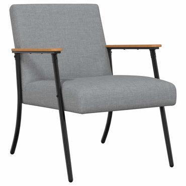 vidaXL Sessel Hellgrau 59 x 75 x 78 cm Stoff