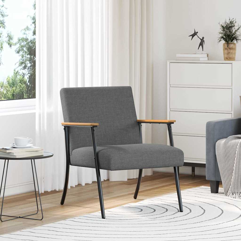 vidaXL Sessel Dunkelgrau 59 x 75 x 78 cm Stoff