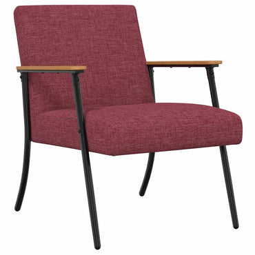 vidaXL Sessel Weinrot 59 x 75 x 78 cm Stoff