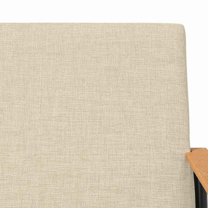vidaXL Sessel Creme 59 x 75 x 78 cm Stoff