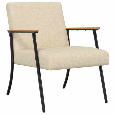 vidaXL Sessel Creme 59 x 75 x 78 cm Stoff