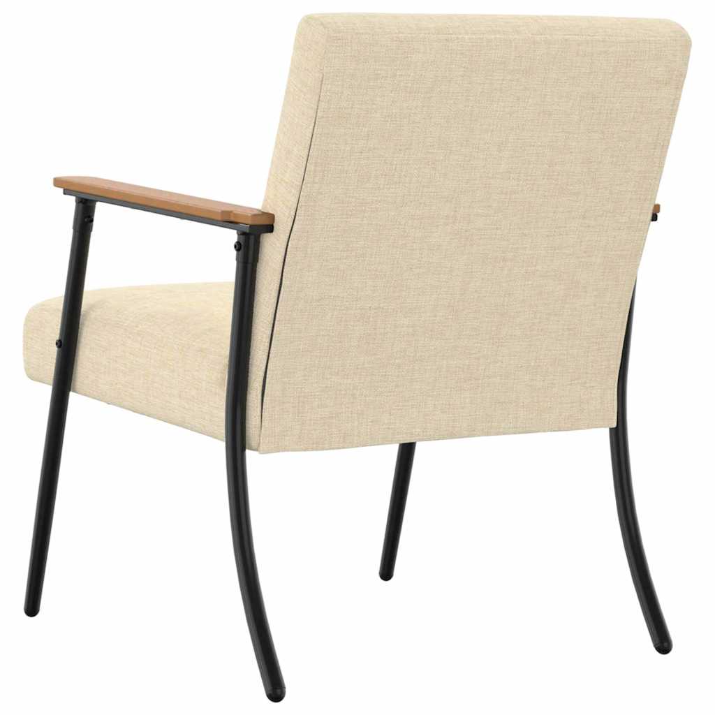 vidaXL Sessel Creme 59 x 75 x 78 cm Stoff