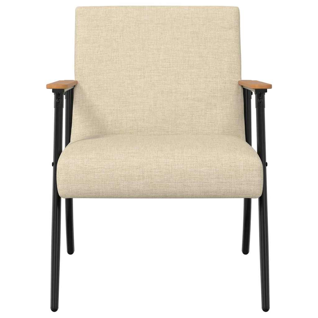 vidaXL Sessel Creme 59 x 75 x 78 cm Stoff