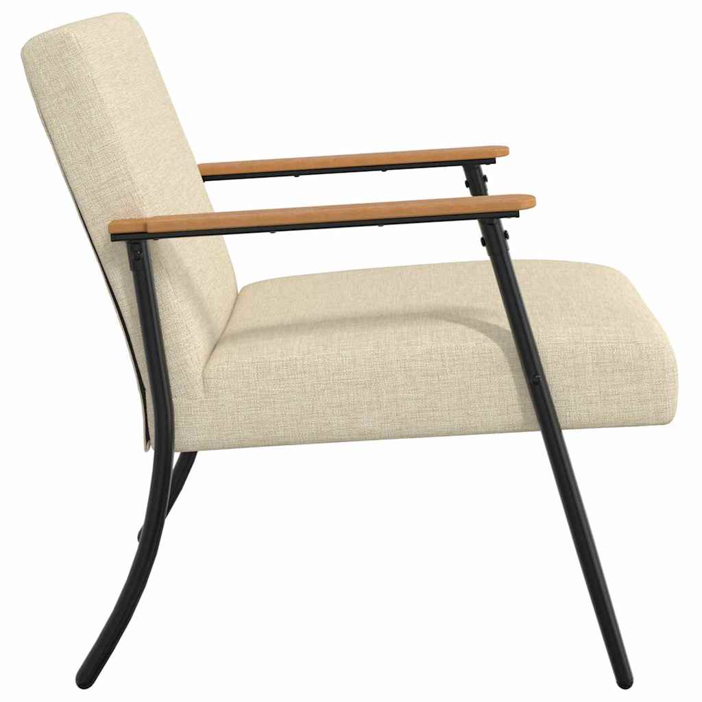 vidaXL Sessel Creme 59 x 75 x 78 cm Stoff