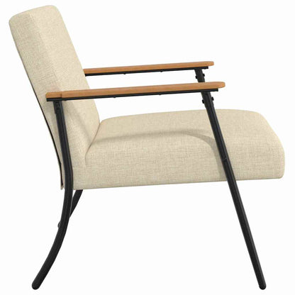 vidaXL Sessel Creme 59 x 75 x 78 cm Stoff