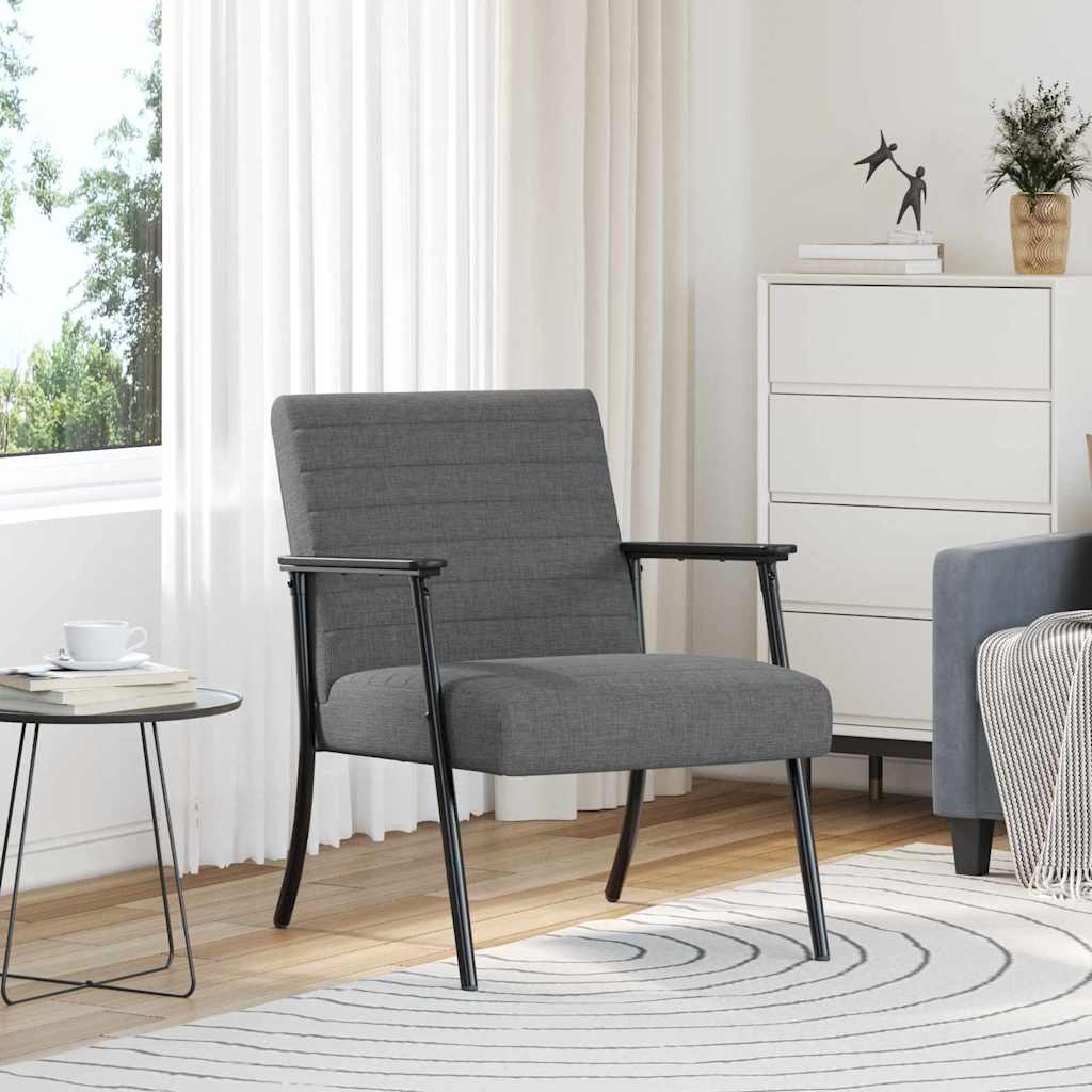 vidaXL Sessel Dunkelgrau 59 x 75 x 78 cm Stoff