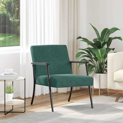 vidaXL Sessel Dunkelgrün 59 x 75 x 78 cm Samt