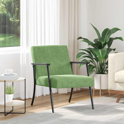 vidaXL Sessel Hellgrün 59 x 75 x 78 cm Samt