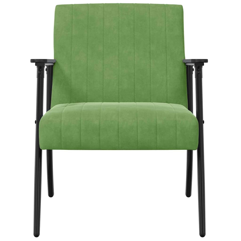 vidaXL Sessel Hellgrün 59 x 75 x 78 cm Samt