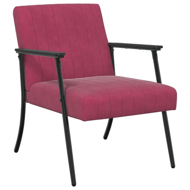 vidaXL Sessel Weinrot 59 x 75 x 78 cm Samt