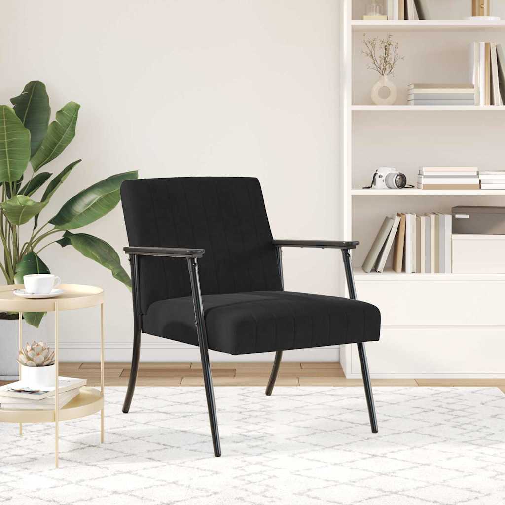 vidaXL Sessel Schwarz 59 x 75 x 78 cm Samt