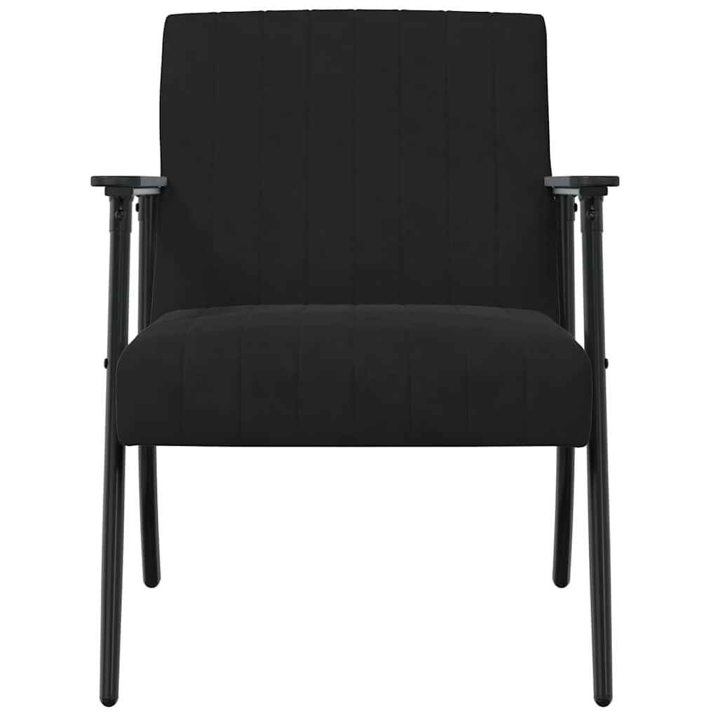 vidaXL Sessel Schwarz 59 x 75 x 78 cm Samt