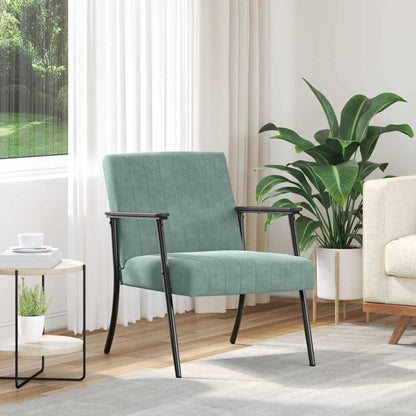 vidaXL Sessel Meergrün 59 x 75 x 78 cm Samt