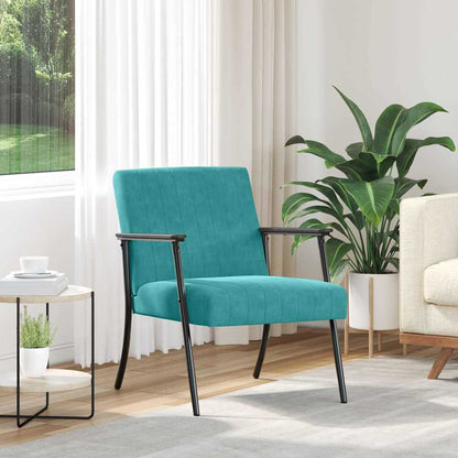 vidaXL Sessel Türkis 59 x 75 x 78 cm Samt