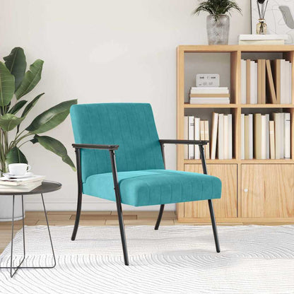 vidaXL Sessel Türkis 59 x 75 x 78 cm Samt