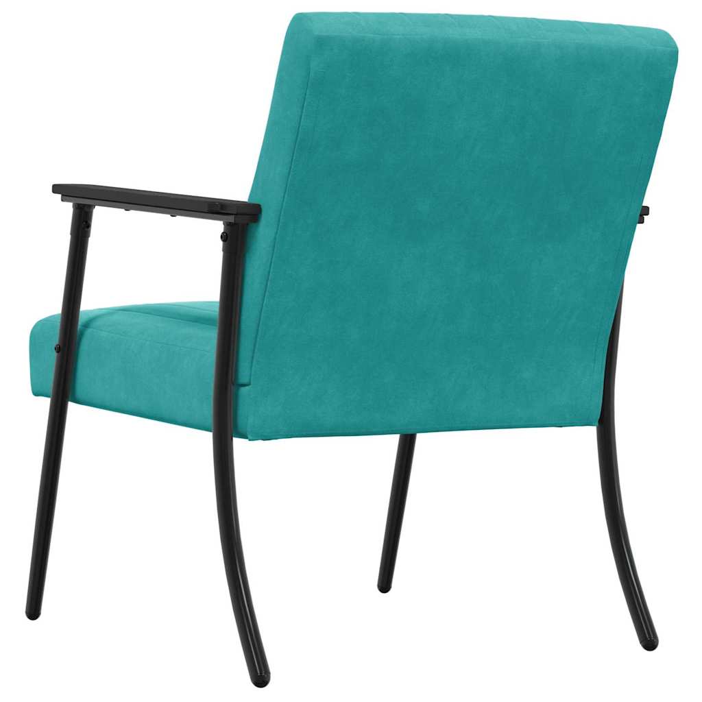 vidaXL Sessel Türkis 59 x 75 x 78 cm Samt