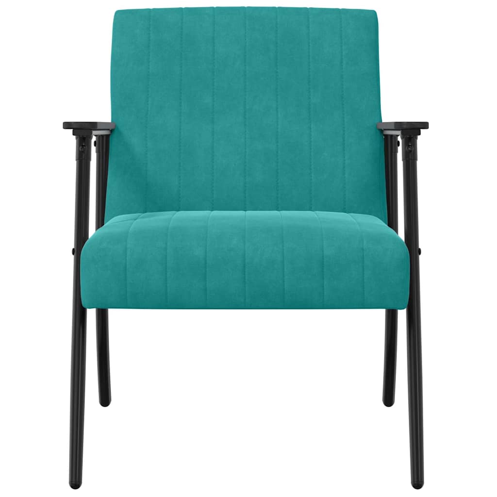 vidaXL Sessel Türkis 59 x 75 x 78 cm Samt